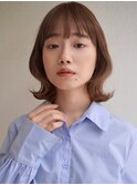 【buZon ブゾン】くびれボブ☆前髪ウェットヘアオリーブベージュ
