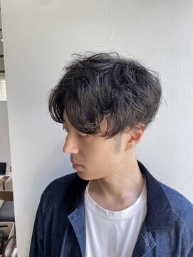メンズカット 無造作パーマ