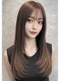 毛先の重なりが美しい。扱いやすいレイヤースタイル