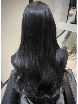 ソレイユ(Soleil) ブルーブラック/ダークグレージュ/透明感カラー/レイヤーカット