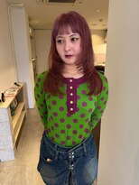 ニコフクオカヘアーメイク(NIKO Fukuoka Hair Make)&nbsp;《NIKO》ブリーチ1回で作る♪ピンクカラー×レイヤーカット