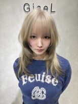 ジゼル 小倉(GiseL) ハッシュカット+デザインカラー