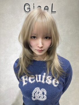 ジゼル 小倉(GiseL) ハッシュカット+デザインカラー