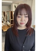 ＊ハッシュカット×チェリーレッド＊