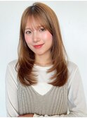 モテ髪ワンカール小顔ナチュラルカールミディアムヘアヨシンモリ
