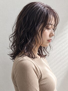 ヘイ 松本店(HEY) 【HEY 松本】外国人風スパイラルパーマ×ダークパープルブラウン
