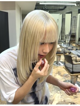 ヲタク 渋谷 代官山 恵比寿(wotaku.) 抜きっぱなしブロンドハイトーンケアブリーチダブルブリーチ金髪