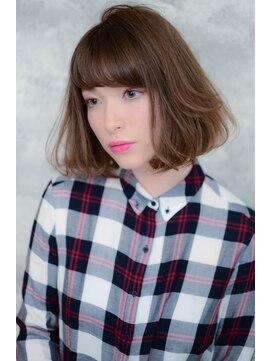 アリー 原宿 表参道(ALLY) [ALLY阿部]人気のグレージュ×ナチュラルロブ