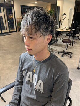 ナンバー(number+) 20代30代40代メンズ刈り上げマッシュ爽やかハイライト