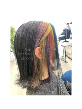 フィカ(fika) fika【フェイスフレーミング　レインボー】