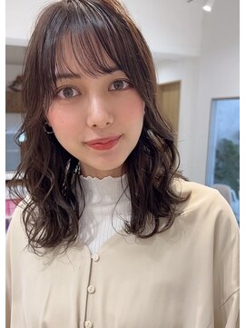 ネイロ 錦糸町(NeiRo) 縮毛矯正ミニウルフテラコッタデジタルパーマくすみブルー