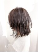 【パーマ】切りっぱなしボブでも動きの出るパーマスタイル