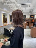 白髪を活かしてスモーキーブラウンに 脱白髪染め 学芸大学