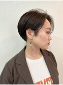 刈り上げ丸みショート