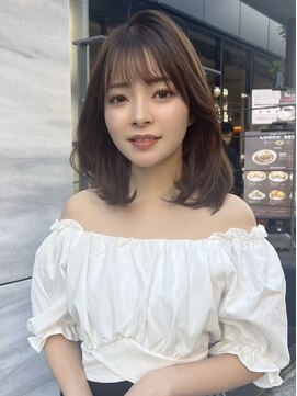 ディフィーノ 青山(DIFINO) 【DIFINO 青山】ミディアムレイヤー/アッシュブラウン