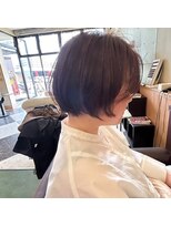 シャンプー ボーイ 宮崎柳丸店(SHAMPOO BOY) 丸みショートボブ