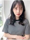 大人可愛い♪ゆるくびれミディアム*顔周りカット*白髪染めOK