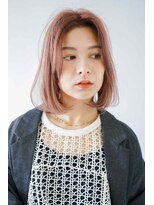 シェル 立川(shell)&nbsp;くびレイヤーエモージュ前髪モテベージュレイヤーミディ【立川】