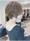 ショートボブ髪型40代50代60代前髪あり前髪なし【橋本】