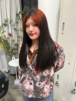 ジーナ オモテサンドウ(XENA)&nbsp;デザインカラーもシールエクステでロングに