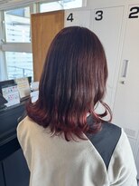 アウラヘアーサロン(aura hair salon)&nbsp;グラデーション×レッドカラー
