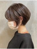 天神大名ショートボブパーマタッセルボブ顔周りレイヤーカット
