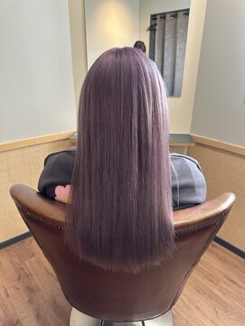 スリー(THREE) イメチェン/ホワイトブロンド/外ハネボブ/美髪/蟹江