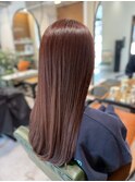 チェリーブラウンシルキーラズベリーストレート