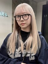 ソル ジングウマエ(SOL JINGUMAE) 原宿ケアブリーチカラーミルクティーベージュ酸性ストレート韓国