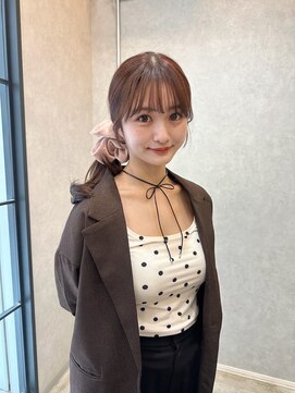 アソビ(Asobi) 【ブリーチなし】結んでも可愛いおくれ毛カット