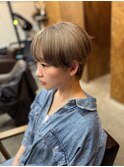 【山本智文】ベージュマッシュショート