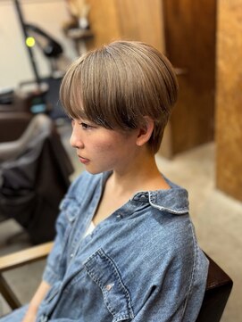 【山本智文】ベージュマッシュショート