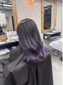 バレイヤージュ、ハイライト、レイヤーカット、ダブルカラー