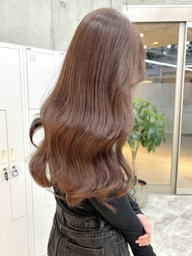 アロ 大阪梅田(alo) 【苗代萌】ブリーチなしミルクティーブラウン♪