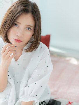 アルバハナレ 横浜(αlba HANARE) 関内/髪質改善/ラテグレージュ☆大人ワンレンボブo