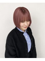 ココデメル(Coco de mer)&nbsp;ハイトーンローズピンクボブ 小顔レイヤー