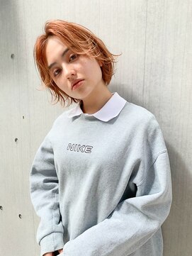 ヘアサロンエム 渋谷店(HAIR SALON M) クールショート/ボブルフ/ピンクベージュ/シルバーカラー