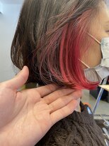 アヴァンス 北花田店(AVANCE)&nbsp;【#インナーピンク】×ナチュラルブラウンボブ