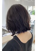 ＊ライトウルフボブ+インナーカラー（ブルー）＊