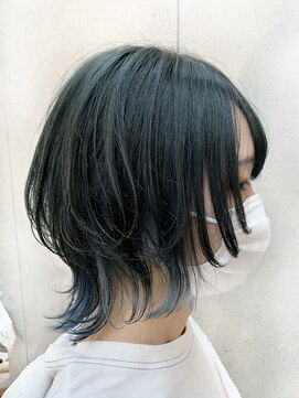 ヴェイン 渋谷(vain) 【vain#☆】顔まわり可愛いミディアムウルフ♪