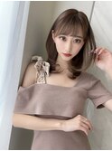 テラコッタ/韓国風ヨシンモリ/流れるレイヤー/前髪カール[銀座]