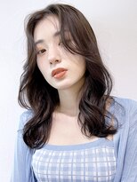 アイティーバイアルバム 藤沢店(IT by ALBUM)&nbsp;ミディアムフェイスレイヤーヘア_ネビージュこなれミディ_8525