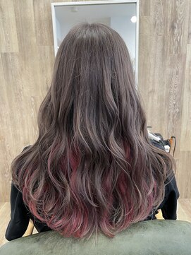 アブー(Aboo) ミルクティーベージュ＆インナーカラー