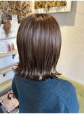 ポイントハイライト×アッシュベージュ