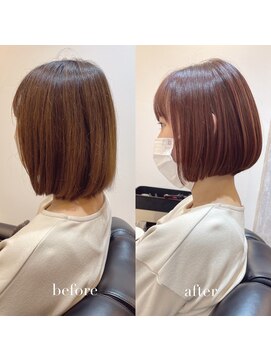 リアン 四条大宮店(Lien) 艶カラー+髪質改善トリートメント（白髪染め、グレイカラー可）