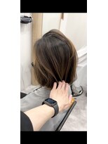 シアン 立川店(Shian)&nbsp;ブリーチなしバレイヤージュ×ボブ