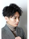 かき上げ ツイストスパイラル 無造作
