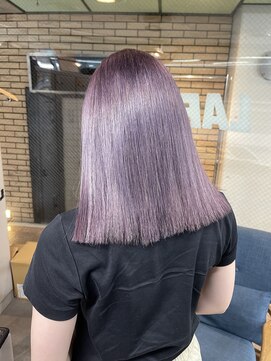 ラフ(LAFF) #バレイヤージュ#グレージュカラー#ボブウルフ#ココアベージュ