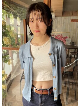 アンプラグド(unplugged) ブロンドベージュブリーチなしダブルカラーハイトーン透明感