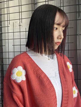 ウム(UMM) タッセルボブ×インナーピンク